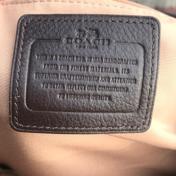 Coach Signature Stripe Drawstring Carryall Handbag - Picture 8 of 8